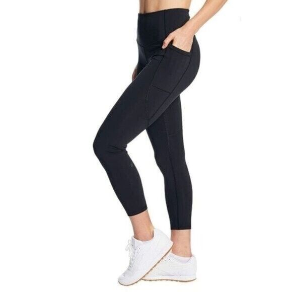 Champion Black 7/8 Side Pocket Athletic Leggings M - Picture 1 of 5